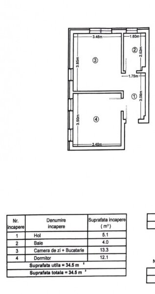 Militari Residence, studio 2 camere, spatios, mobilat complet.